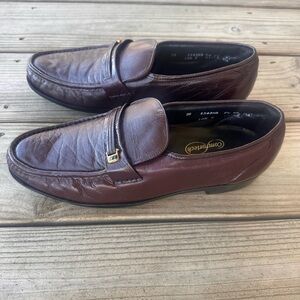 Florsheim Riva Moc Toe burgendy Leather Loafers